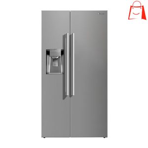 خرید یخچال فریزر ساید بای ساید کندی SCR 34 نقره ای